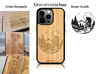 INDIVIDUELL iPhone 15 Bambus-Kunststoff